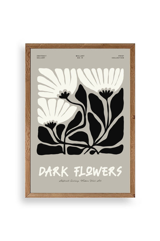 Çiçek Ahşap Çerçeveli Tablo 17 x 23