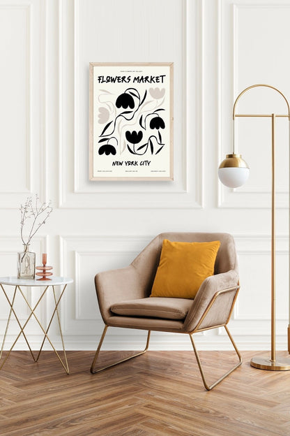 Çiçek Ahşap Çerçeveli Tablo 30 x 42