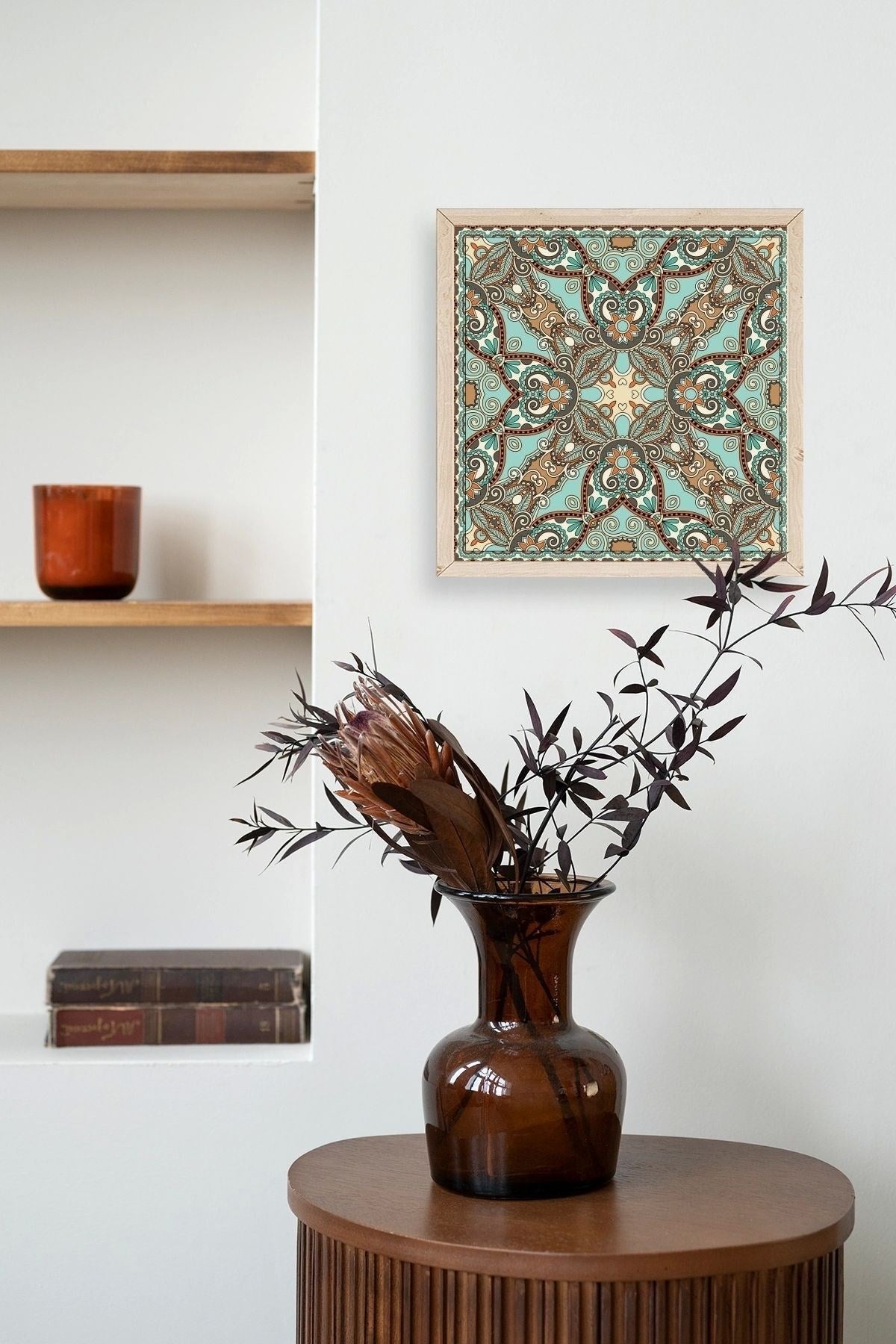 Motif Ahşap Çerçeveli Tablo 50 x 50