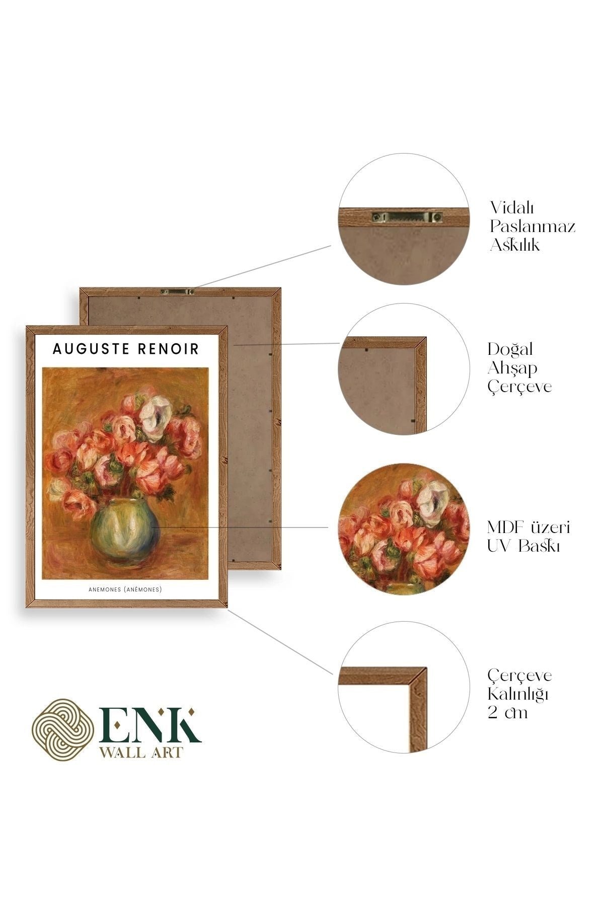 Renoir Ahşap Çerçeveli Tablo 23 x 30