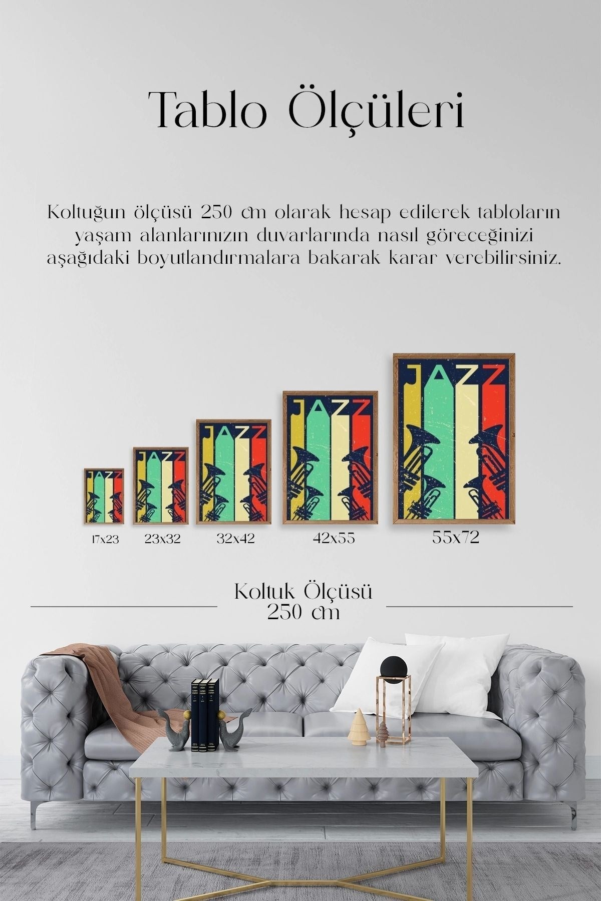 Jazz Ahşap Çerçeveli Tablo 23 x 30