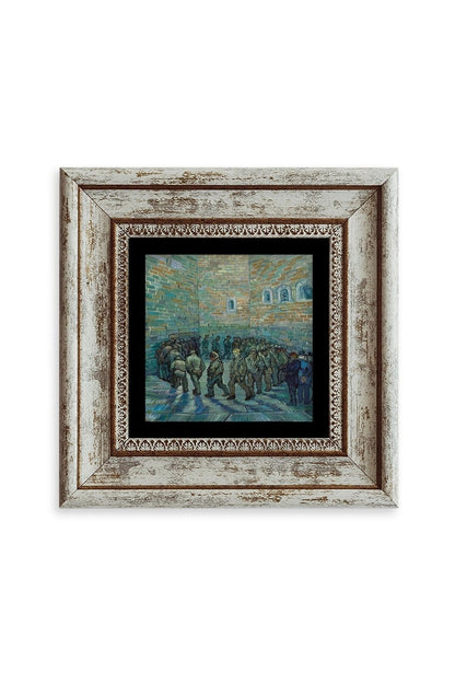 Van Gogh Çerçeveli Taş Tablo 20 cm