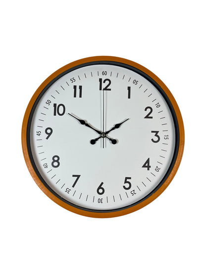 Zentime 36 Cm Turuncu Dekoratif Duvar Saati