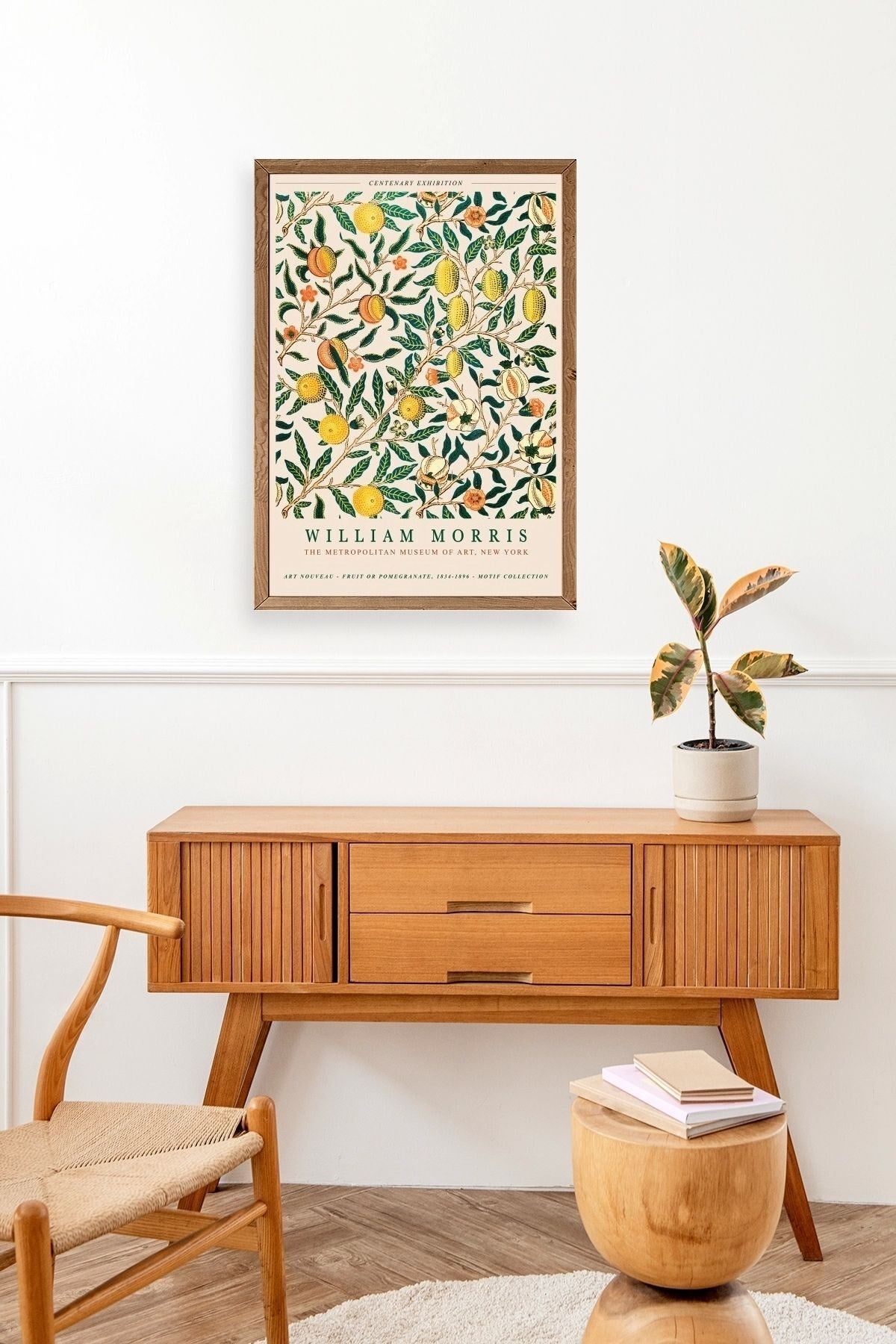 William Morris Ahşap Çerçeveli Tablo 23 x 30