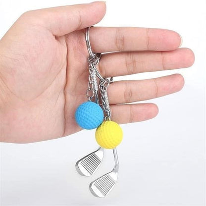 BUFFER® Gerçekçi Golf Tasarımlı Şık Anahtarlık Kolye Çanta Süsü Golf Keychain