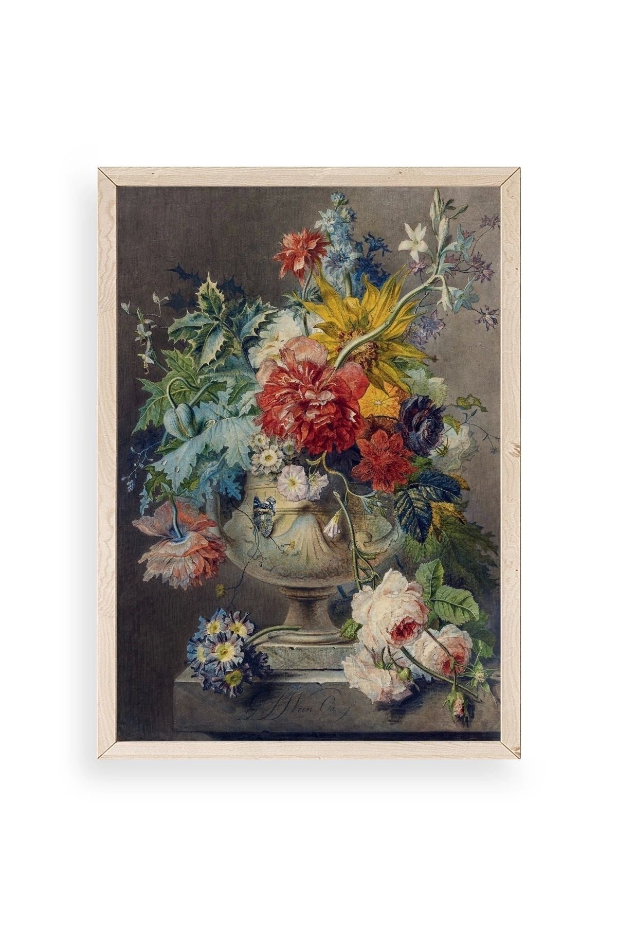 Georgius Jacobus Johannes Ahşap Çerçeveli Tablo 30 x 42