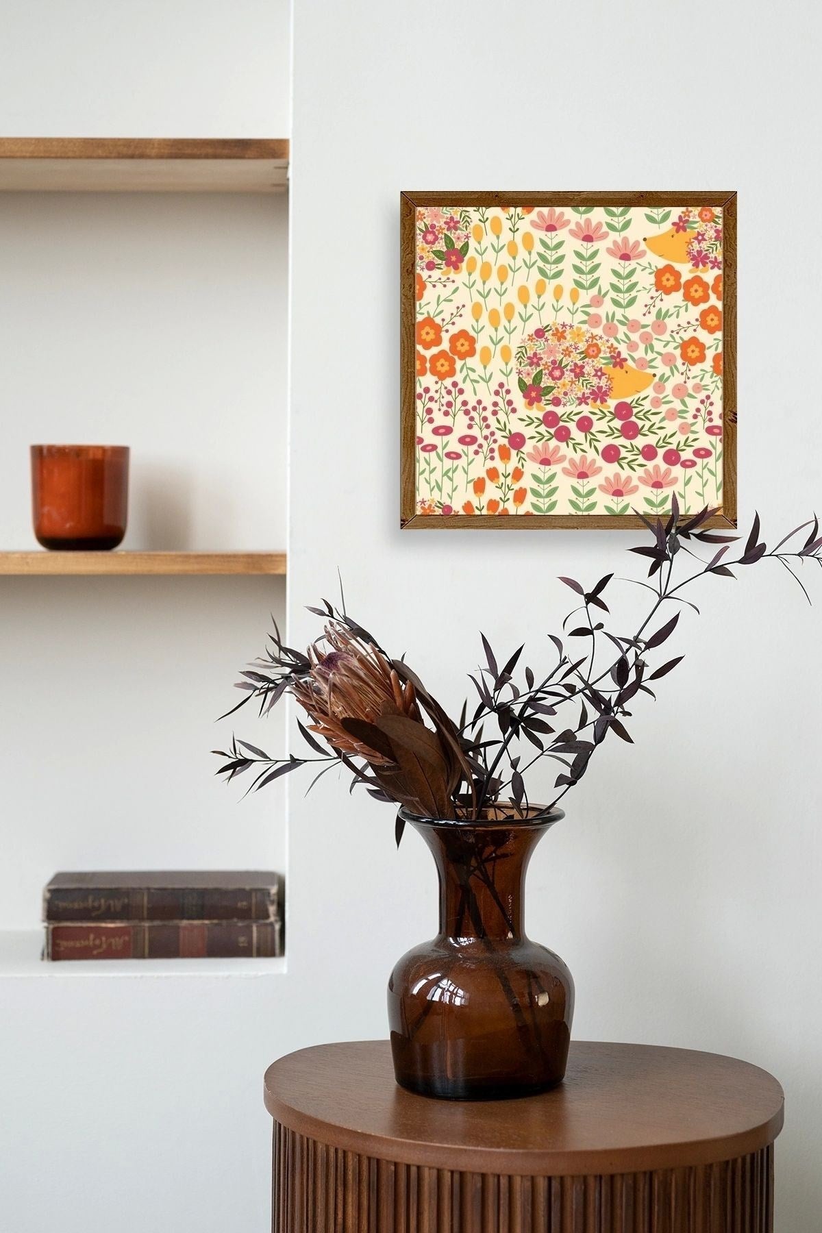 Kirpi Ahşap Çerçeveli Tablo 42 x 42