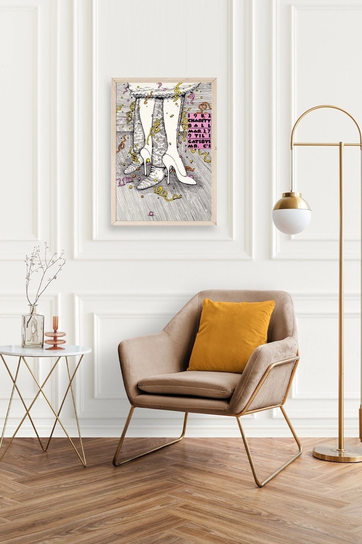 Gastby's Ahşap Çerçeveli Tablo 30 x 42