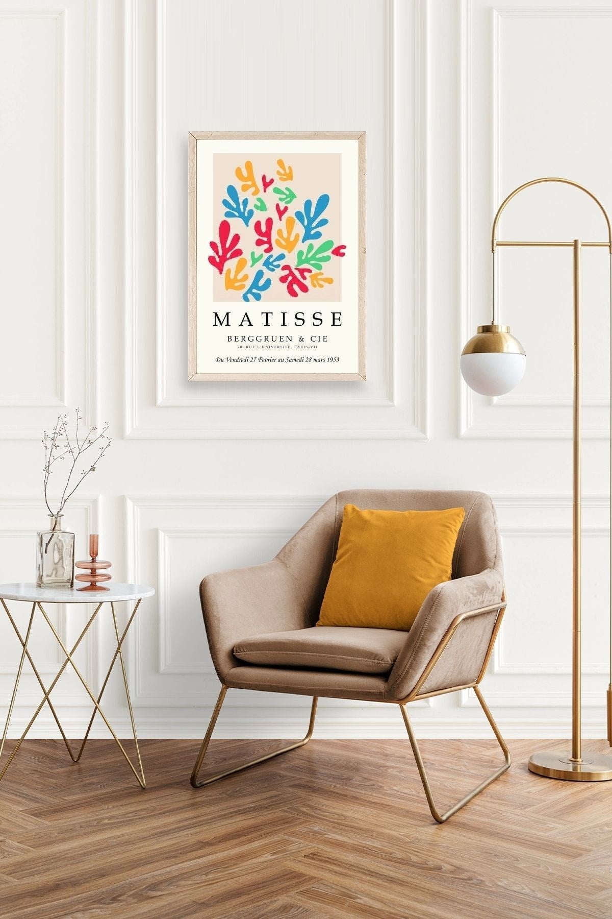 Fransız Ahşap Çerçeveli Tablo 50 x 70