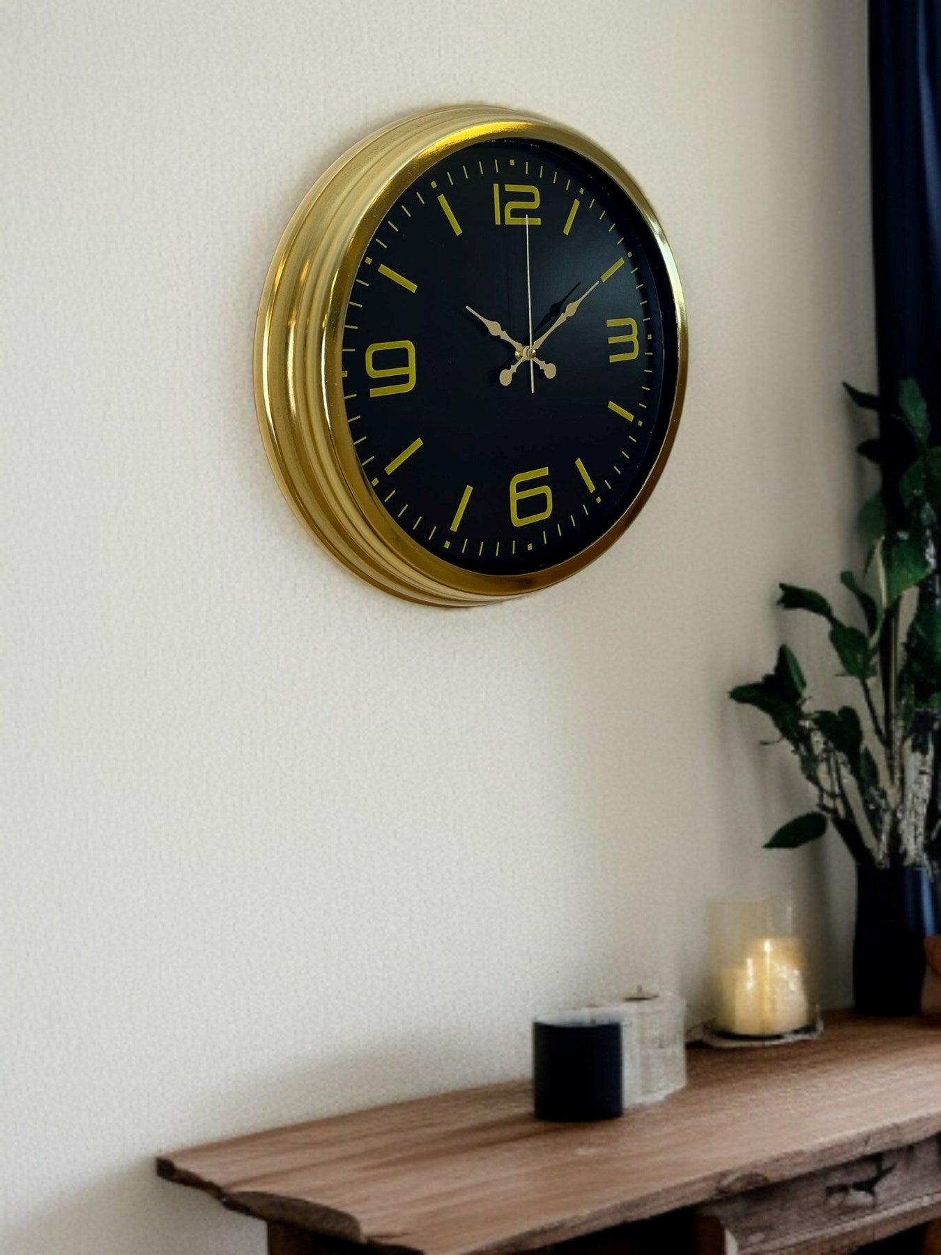 Zentime 40 Cm Gold Lüks Duvar Saati