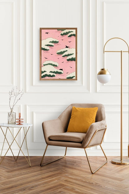 Bitjutsi Sekai Ahşap Çerçeveli Tablo 50 x 70