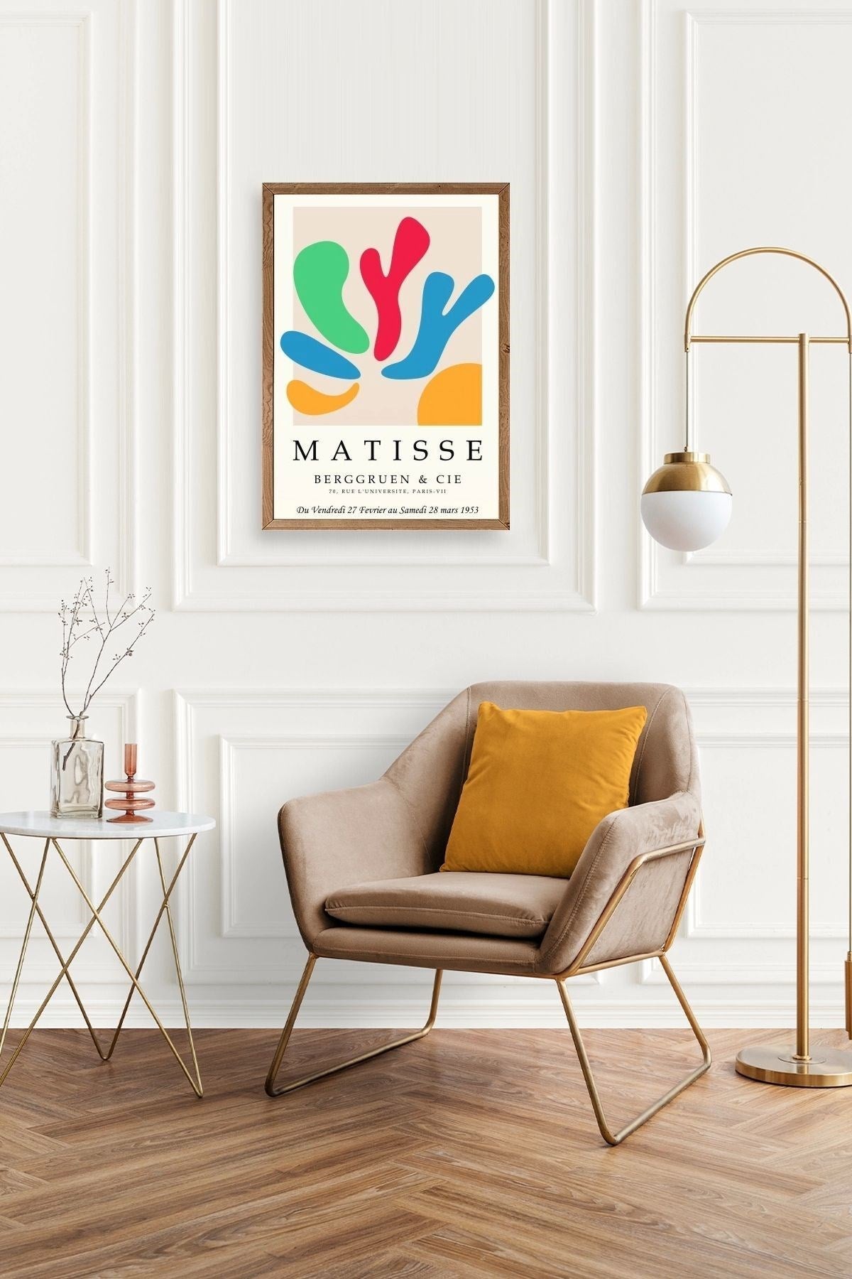 Modern Ahşap Çerçeveli Tablo 30 x 42