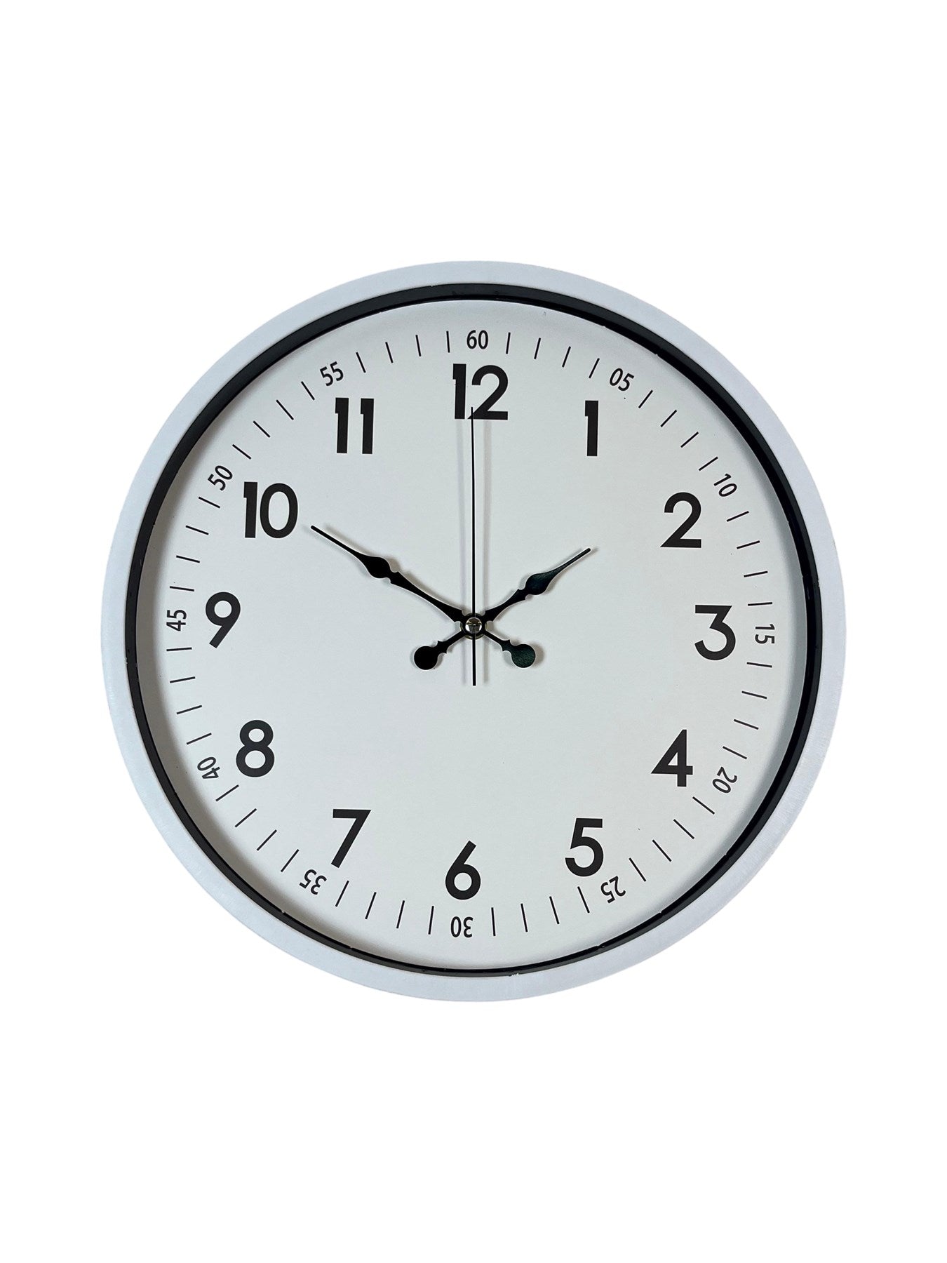 Zentime 36 Cm Beyaz Dekoratif Duvar Saati