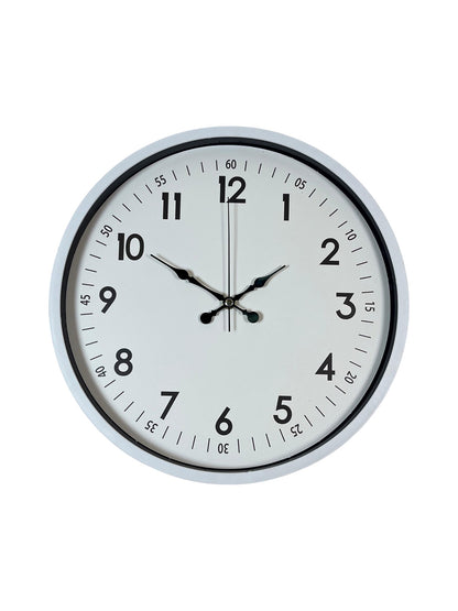 Zentime 36 Cm Beyaz Dekoratif Duvar Saati