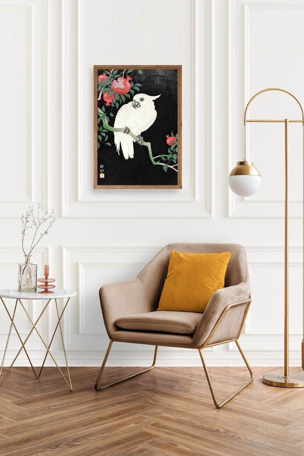 Ohara Koson Ahşap Çerçeveli Tablo 50 x 70