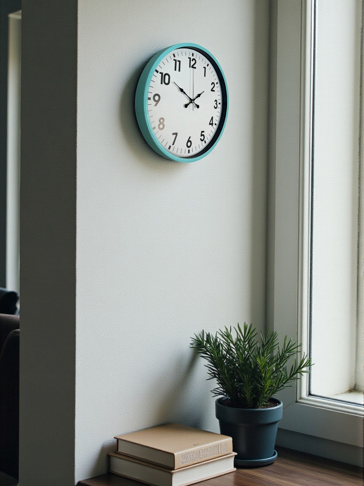 Zentime 36 Cm Turkuaz Dekoratif Duvar Saati