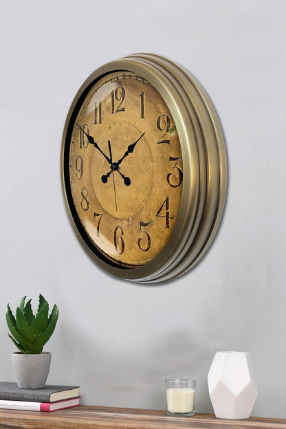 Zentime 40 Cm Eskitme Vintage Duvar Saati