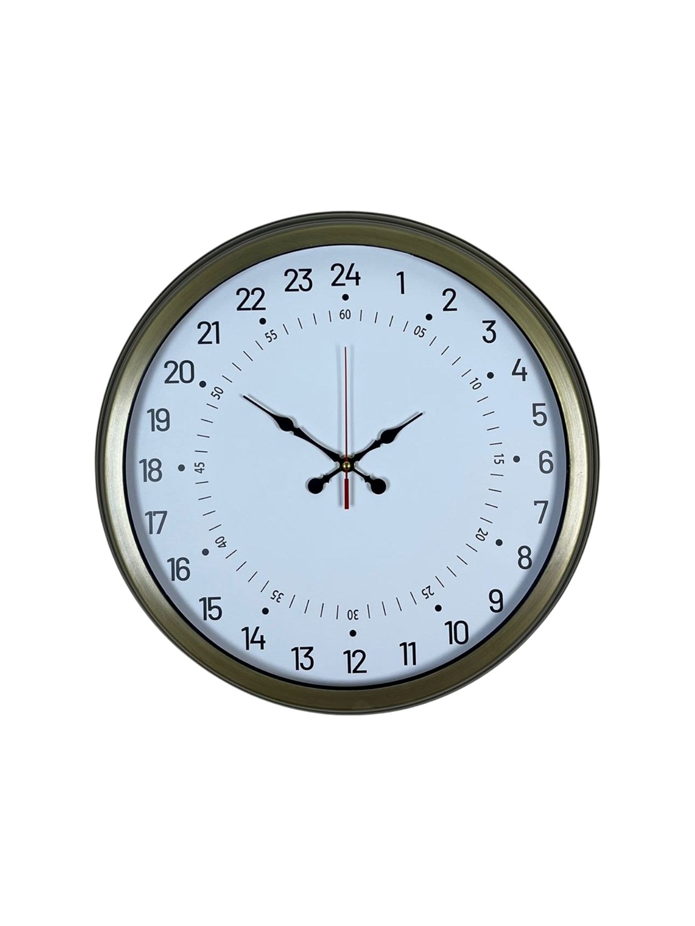 Zentime 40 Cm Eskitme Metal 24 Saat Göstergeli Özel Tasarım Duvar Saati