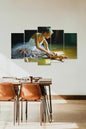 Kadın Kuğu 5 Parçalı Mdf Tablo 60 x 100