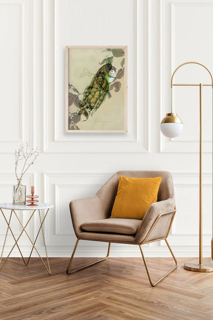 Kuş Ahşap Çerçeveli Tablo 50 x 70