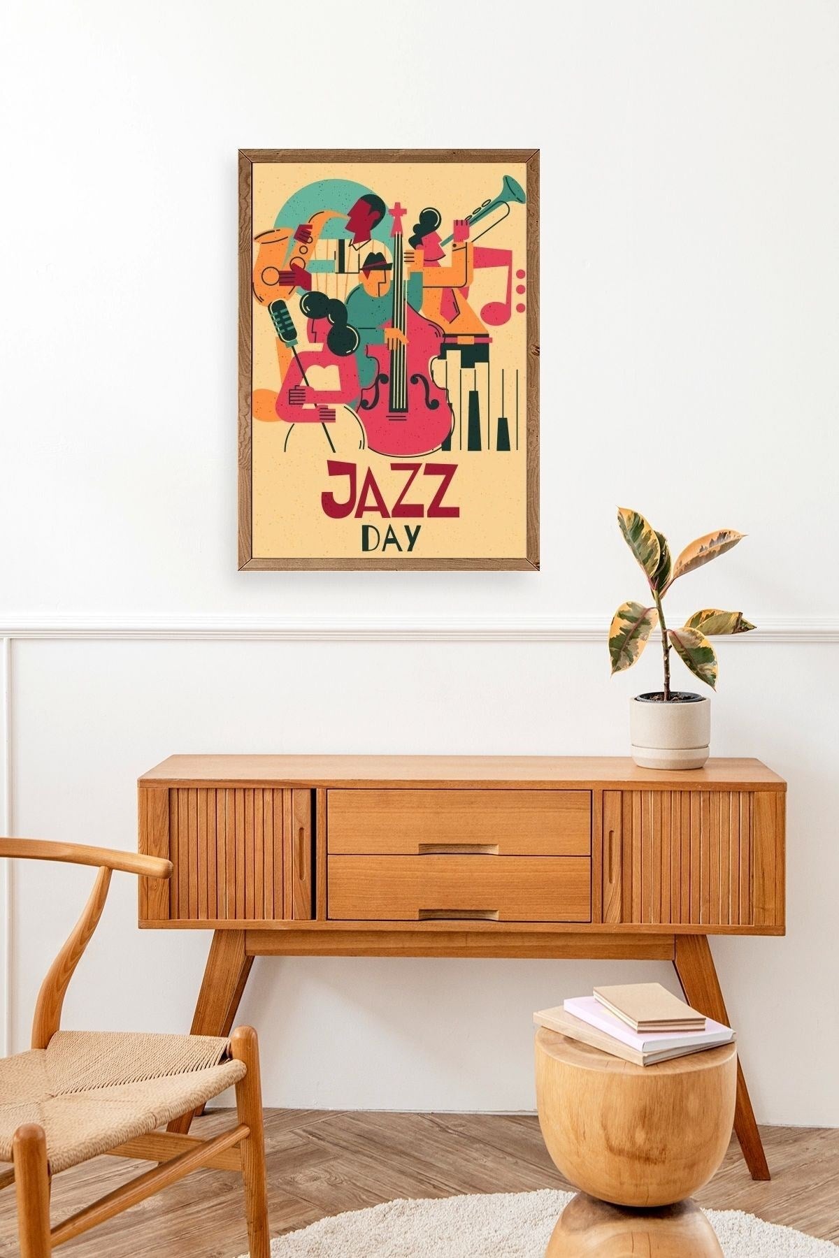 Jazz Ahşap Çerçeveli Tablo 30 x 42