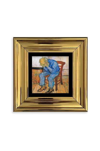 Van Gogh Çerçeveli Taş Tablo 20 cm