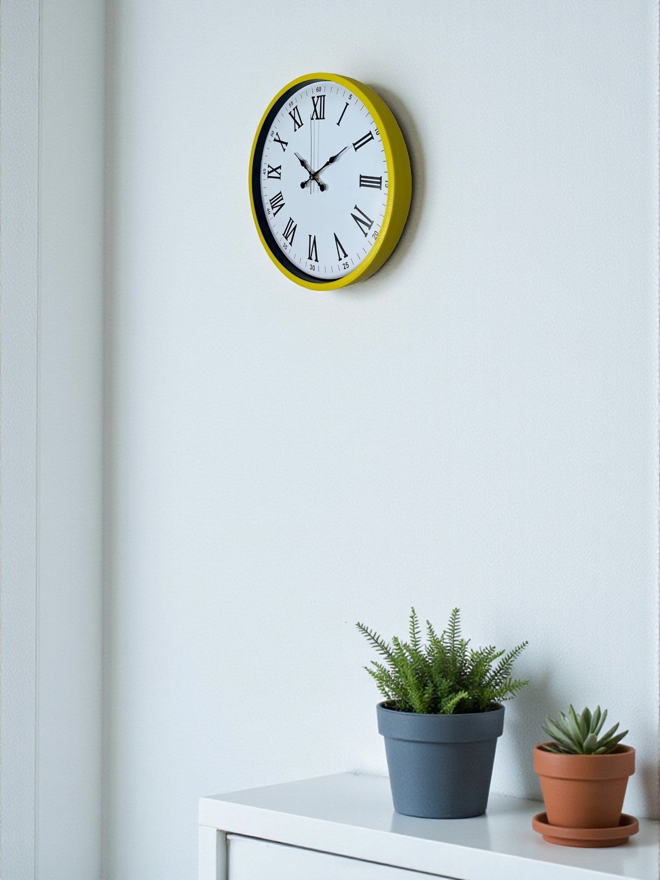 Zentime 36 Cm Sarı Dekoratif Duvar Saati