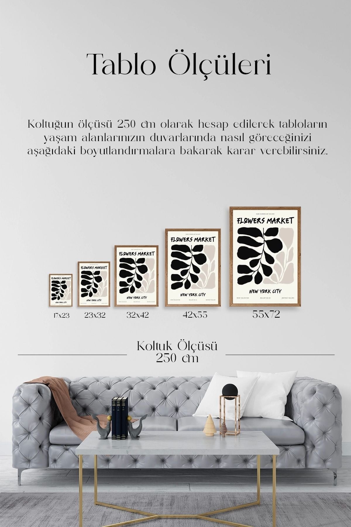 Yaprak Ahşap Çerçeveli Tablo 23 x 30