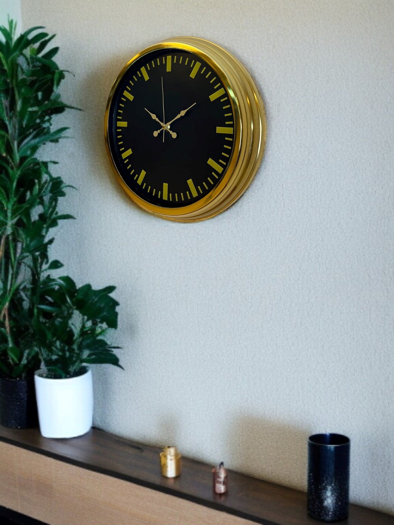 Zentime 40 Cm Gold Lüks Duvar Saati