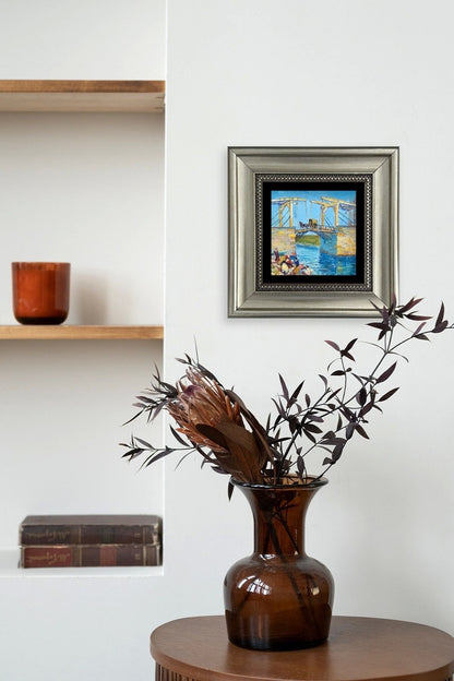 Köprü Çerçeveli Taş Tablo 20 cm