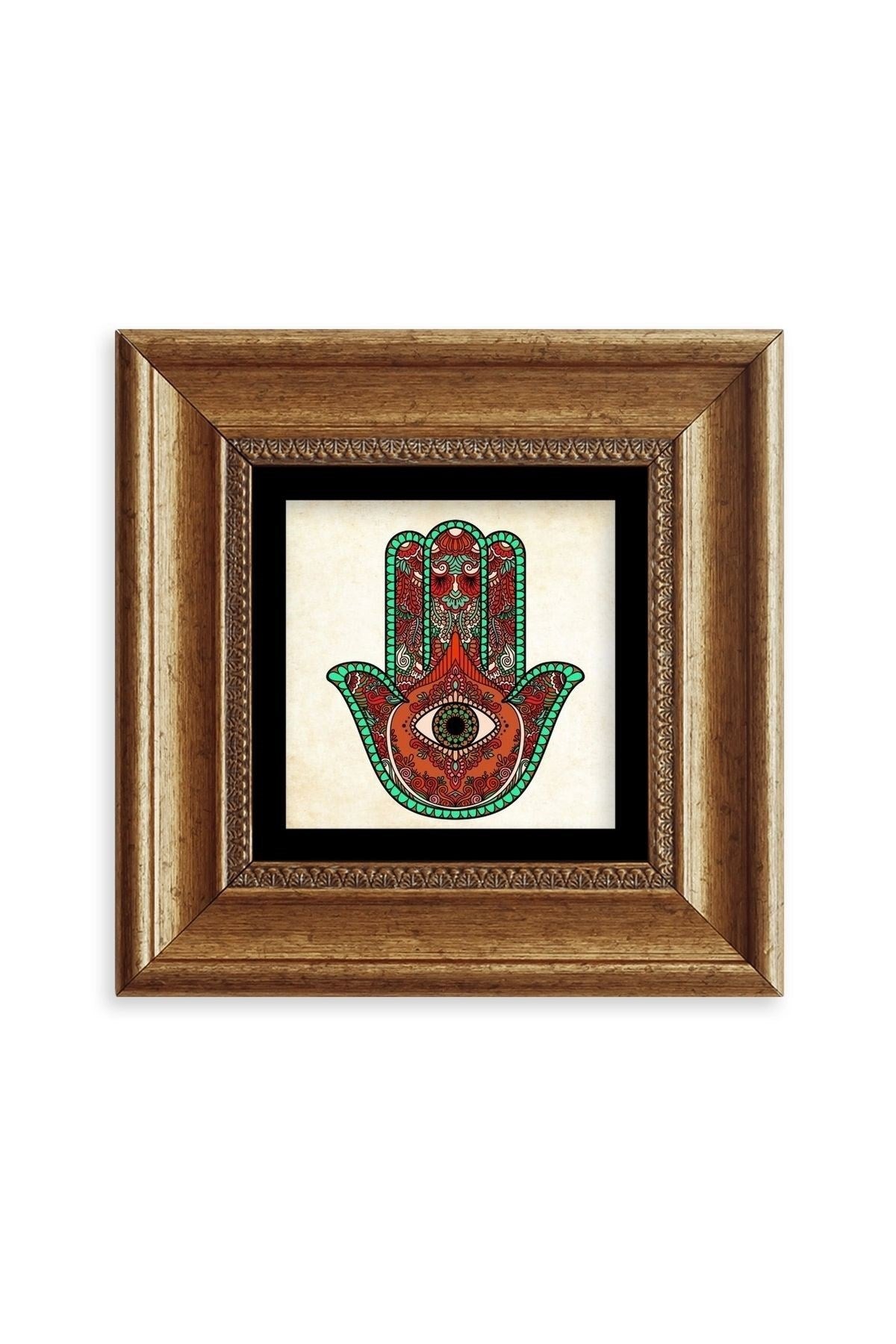 Fatma Ana Eli Çerçeveli Taş Tablo 20 cm