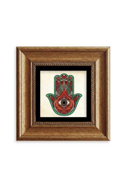 Fatma Ana Eli Çerçeveli Taş Tablo 20 cm