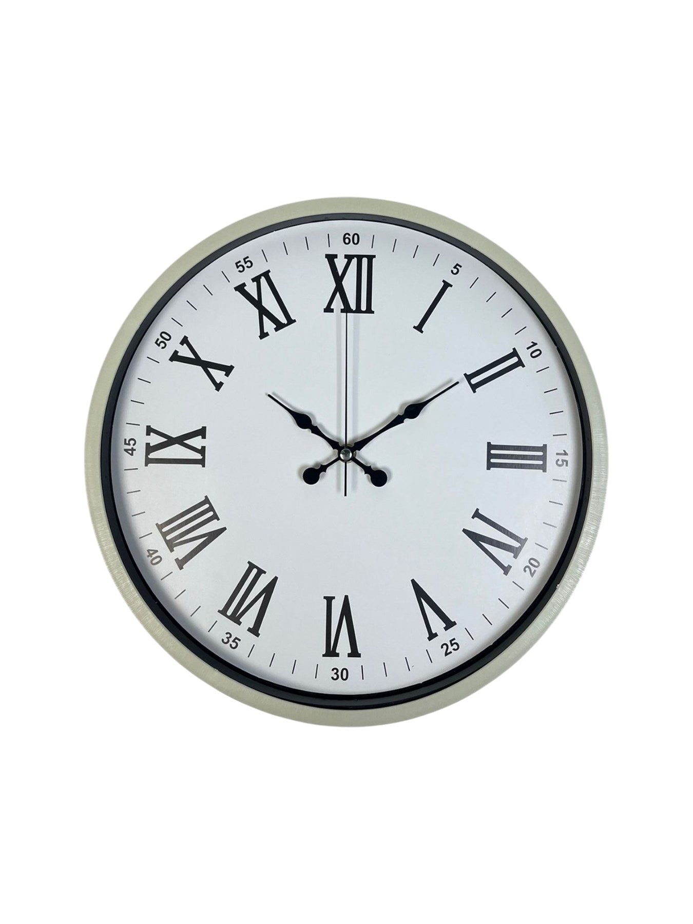 Zentime 36 Cm Krem Dekoratif Duvar Saati