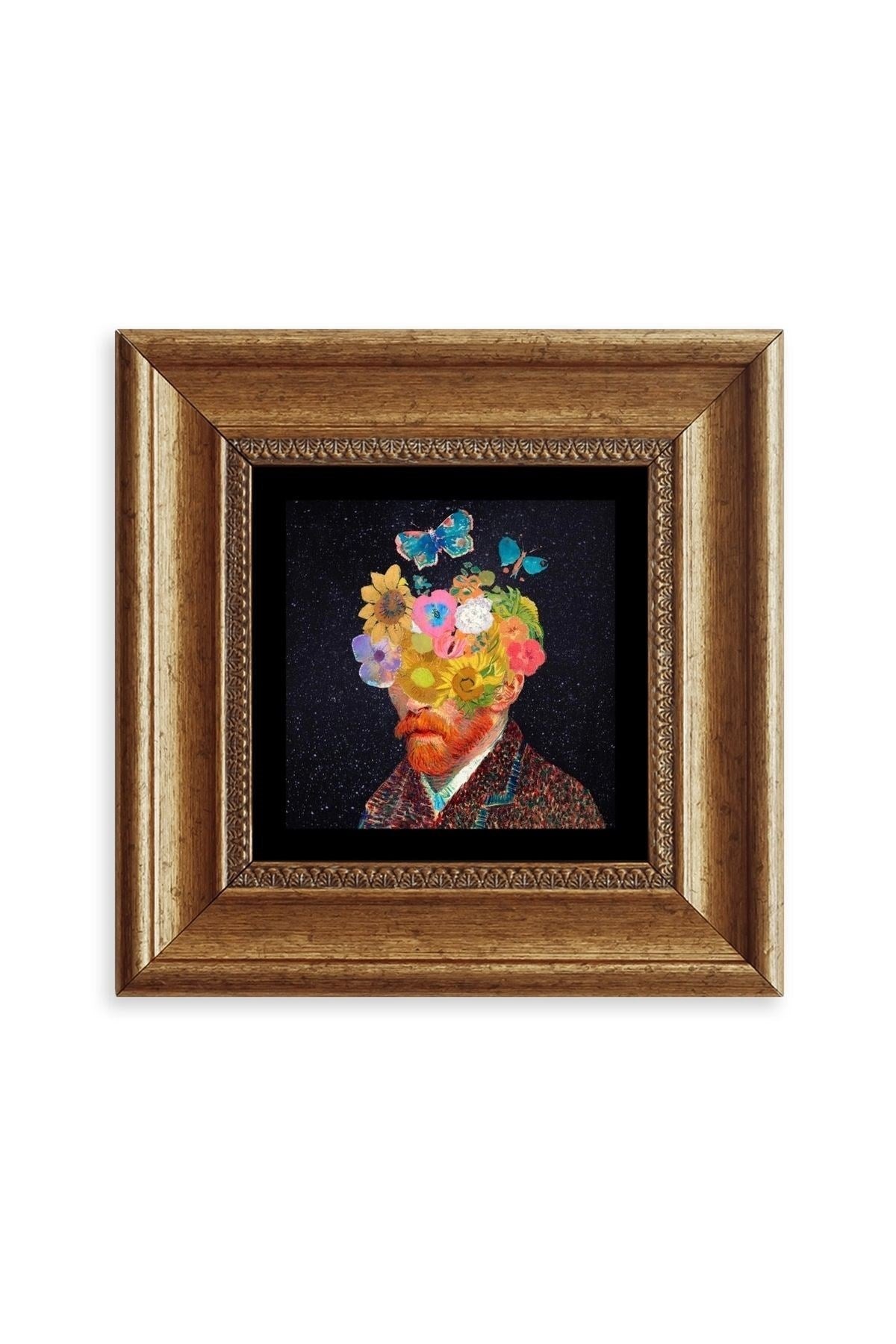 Van Gogh Çerçeveli Taş Tablo 20 cm