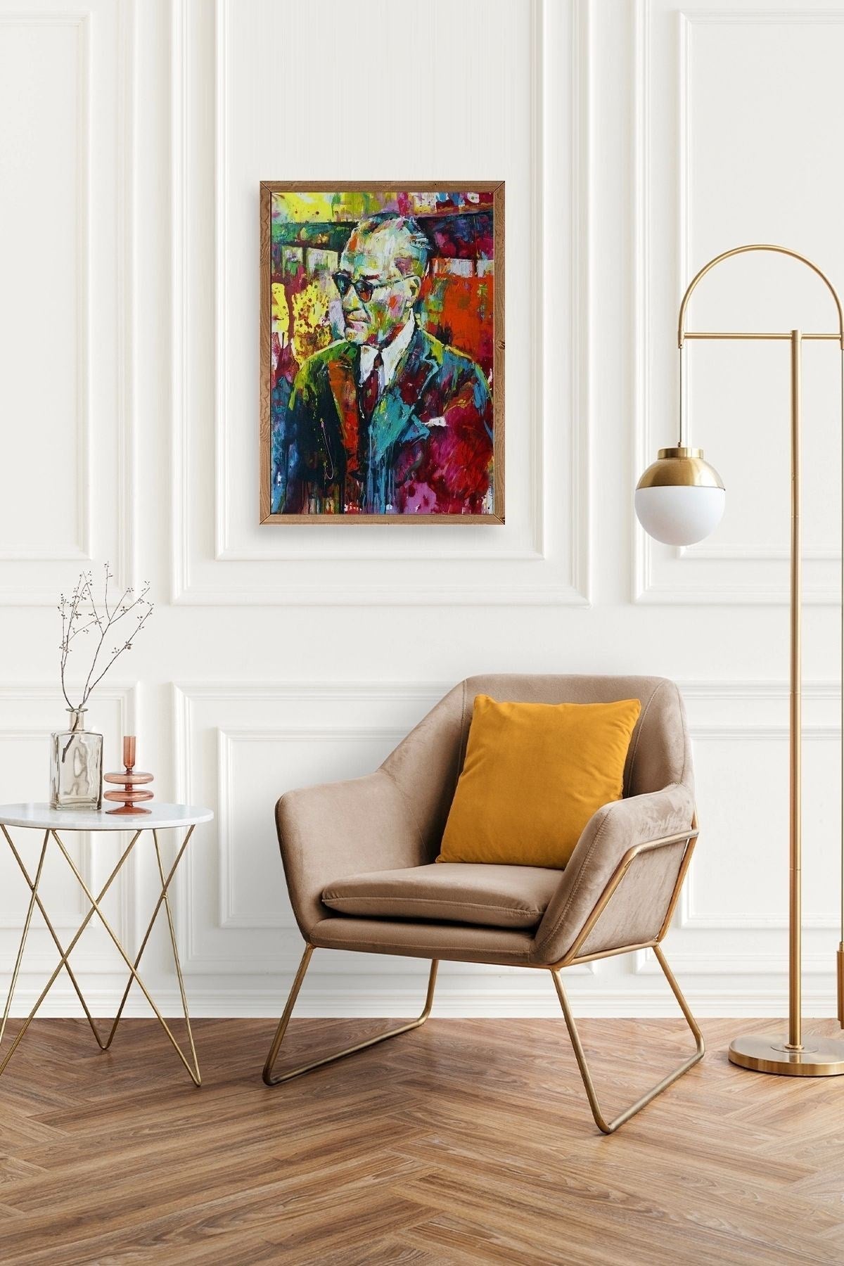 Atatürk Ahşap Çerçeveli Tablo 50 x 70