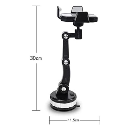 BUFFER® Jel Vantuzlu Cama Takılabilen Güçlü 360 Derece Dönebilen Ayarlanabilir Araç Içi Vantuzlu Telefon Tutucu