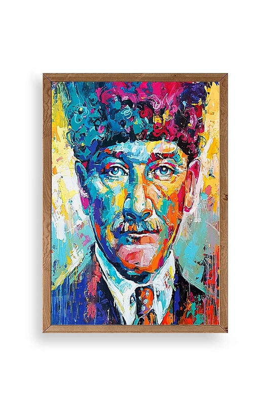 Atatürk Ahşap Çerçeveli Tablo 30 x 42