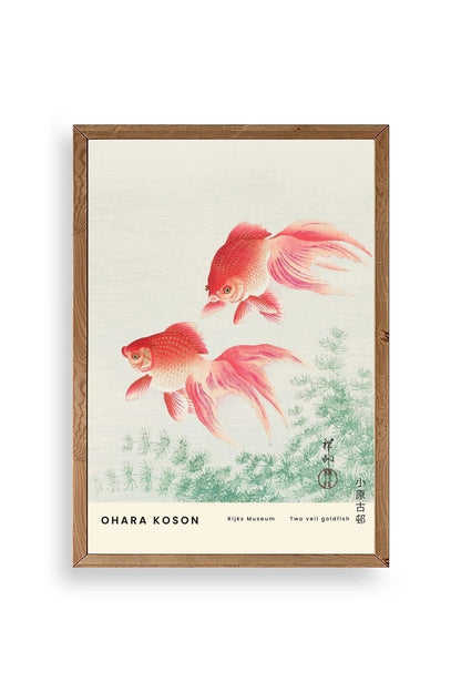 Ohana Koson Ahşap Çerçeveli Tablo 30 x 42