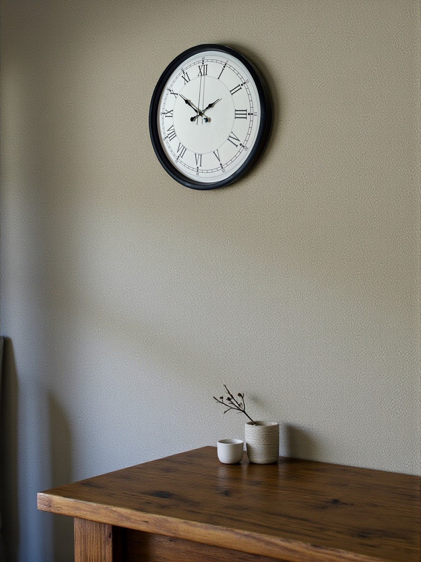 Zentime 36 Cm Siyah Dekoratif Duvar Saati