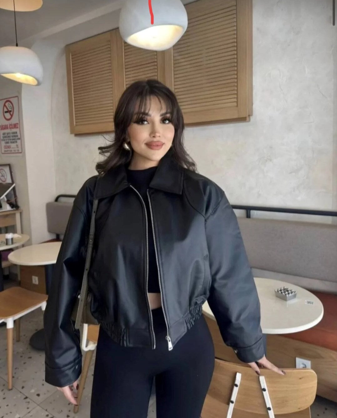 Deri Bomber Deri Ceket