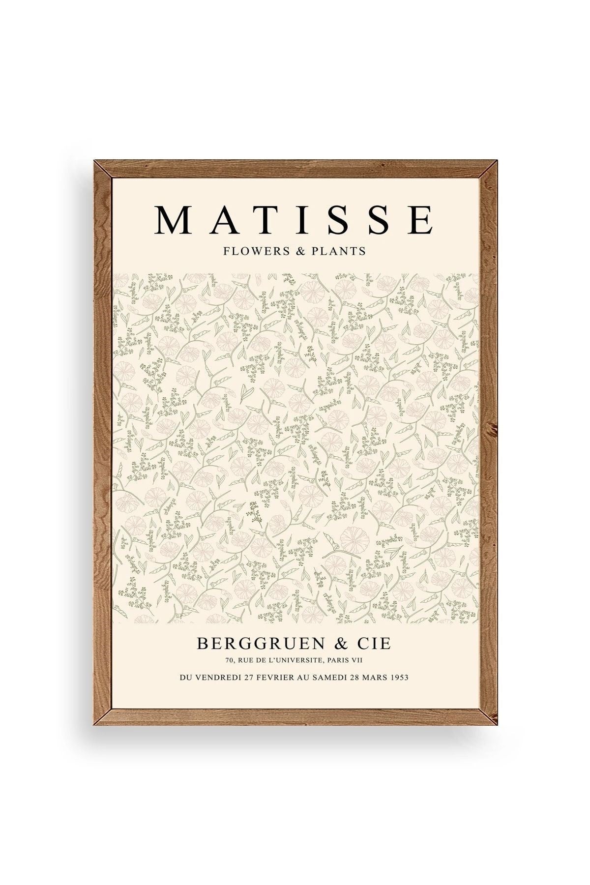 Matisse Ahşap Çerçeveli Tablo 17 x 23