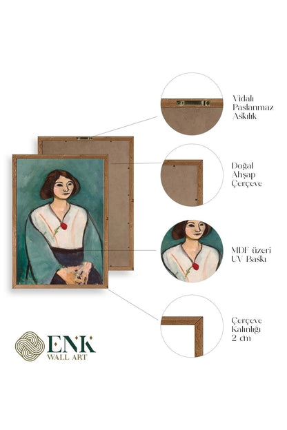 Picasso Ahşap Çerçeveli Tablo 50 x 70