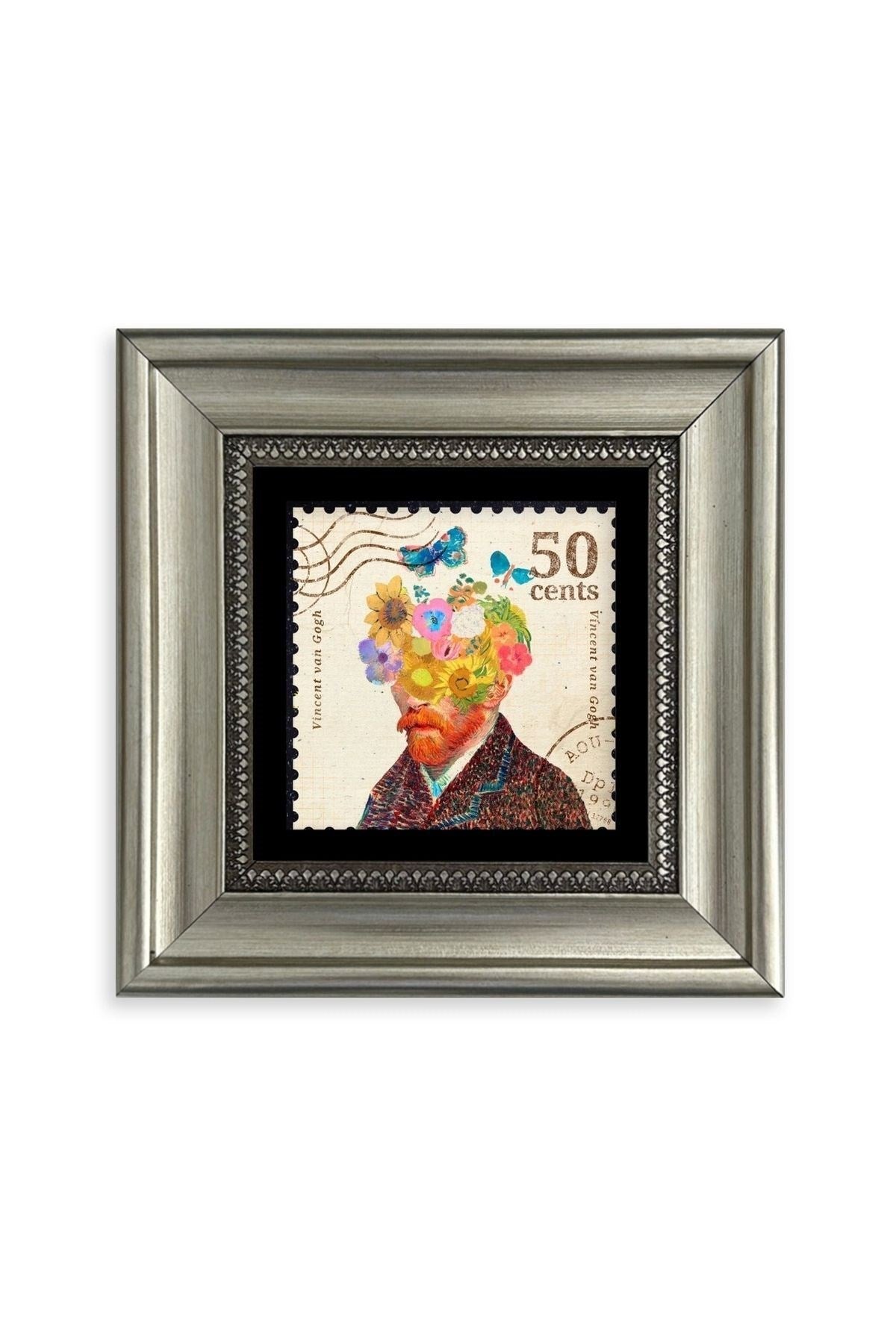 Van Gogh Çerçeveli Taş Tablo 20 cm