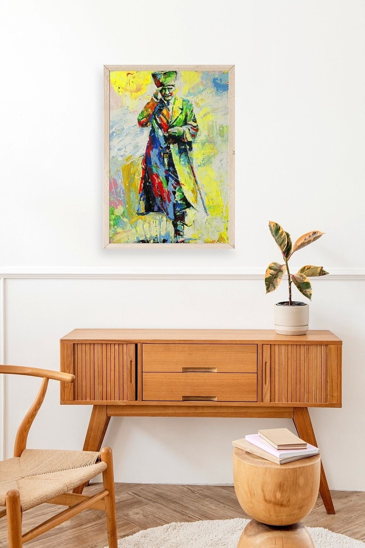 Atatürk Ahşap Çerçeveli Tablo 17 x 23