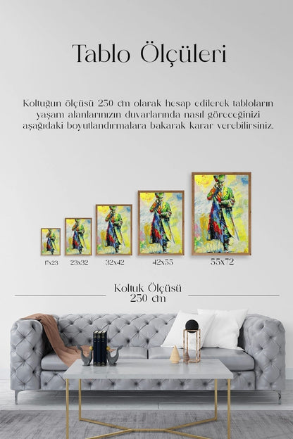 Atatürk Ahşap Çerçeveli Tablo 23 x 30