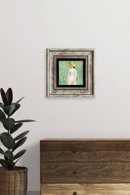 Van Gogh Çerçeveli Taş Tablo 20 cm