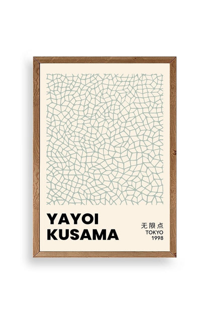 Yayoi Kusama Ahşap Çerçeveli Tablo 50 x 70