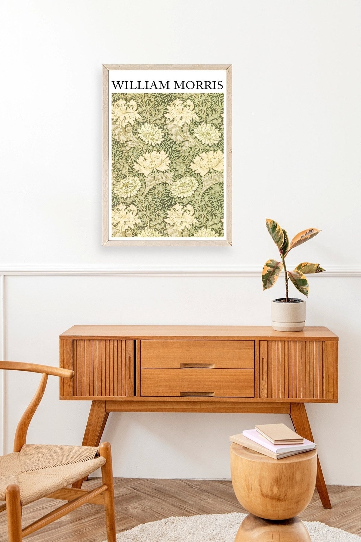 William Morris Ahşap Çerçeveli Tablo 30 x 42