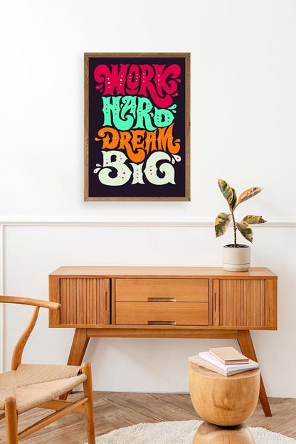 Motto Ahşap Çerçeveli Tablo 17 x 23