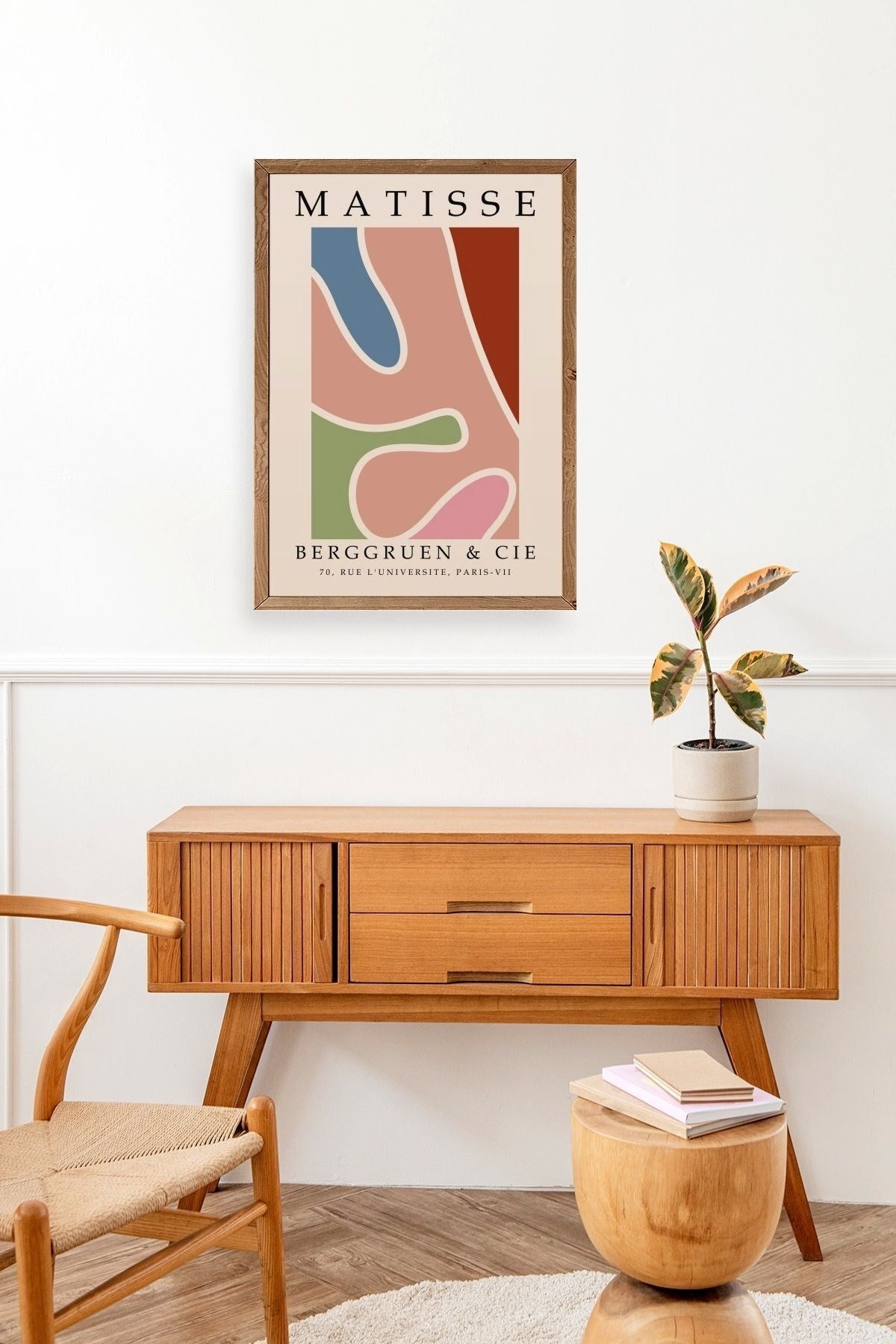 Modern Ahşap Çerçeveli Tablo 50 x 70